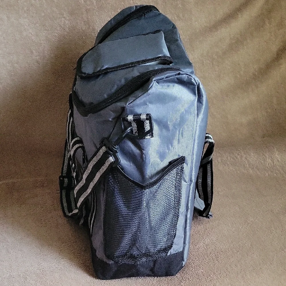 Large Gray Insulated Tote Bag